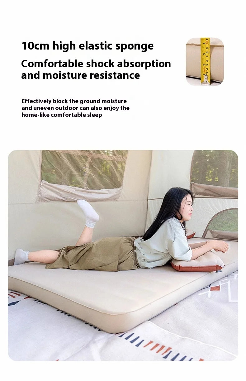 LohasCamping Double Self-Inflating Mattress – 10 cm Compact Folding Sleeping Bed