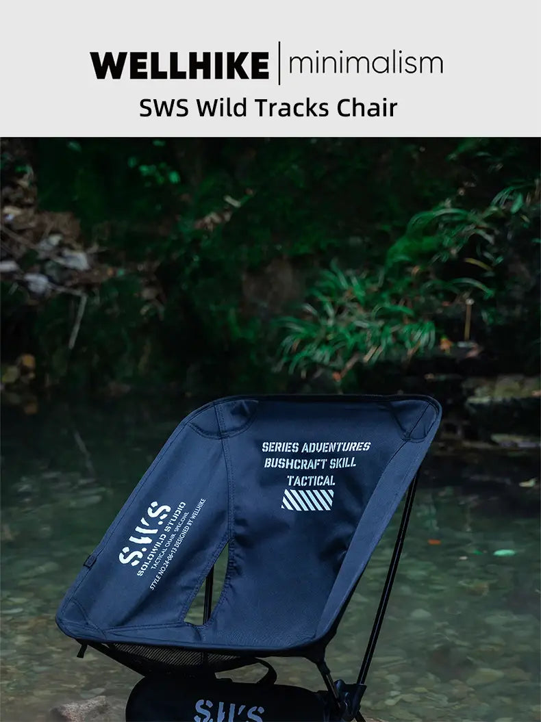 WellHike Folding Moon Chair – Lightweight Square Frame Beach & Picnic Chair
