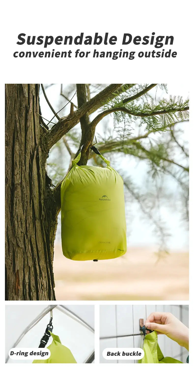 Naturehike Waterproof Dry Bag – 2L/4L/8L Compression Sack for Camping