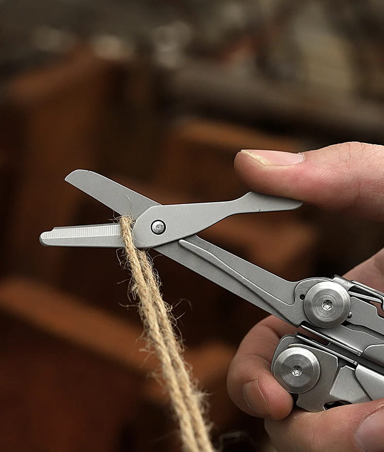 Compact Stainless-Steel 13-in-1 Folding Pliers Multi-Tool for Camping & EDC