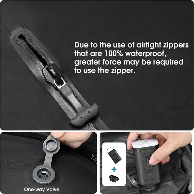 Travel Vacuum Storage Bags – Reusable Compression Bags with Air Pump