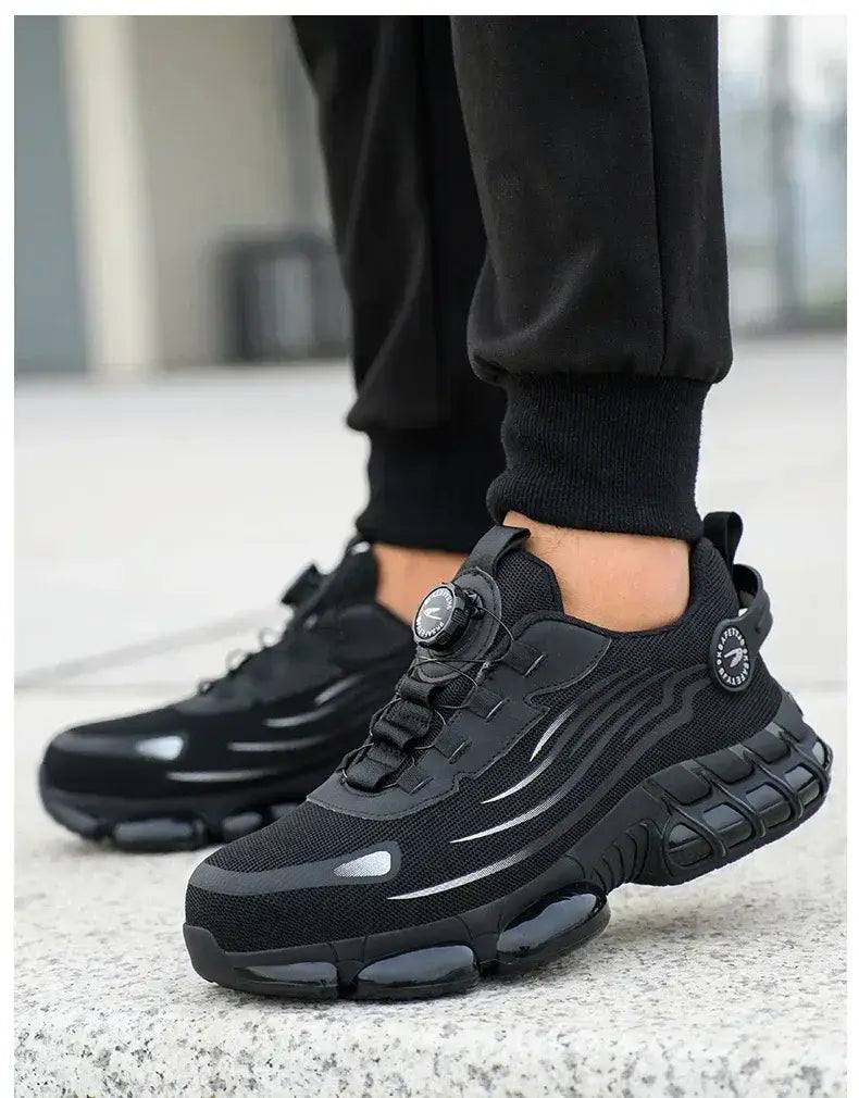 Steel Toe Safety Work Shoes – Anti-Puncture Non-Slip & Lightweight