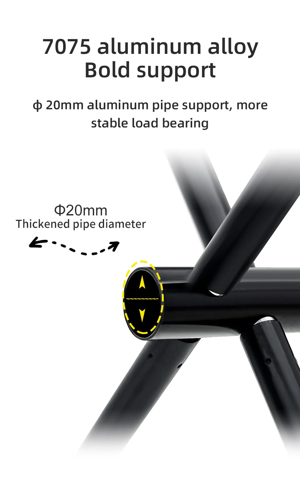 Pacoone Folding Mini Stool – Aluminium Alloy Portable Chair for Camping & Fishing