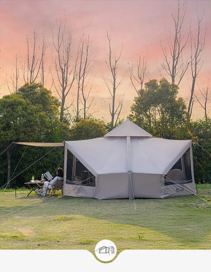 Oxford Cloth Inflatable Tent – Automatic Waterproof & Sunproof Camping Shelter