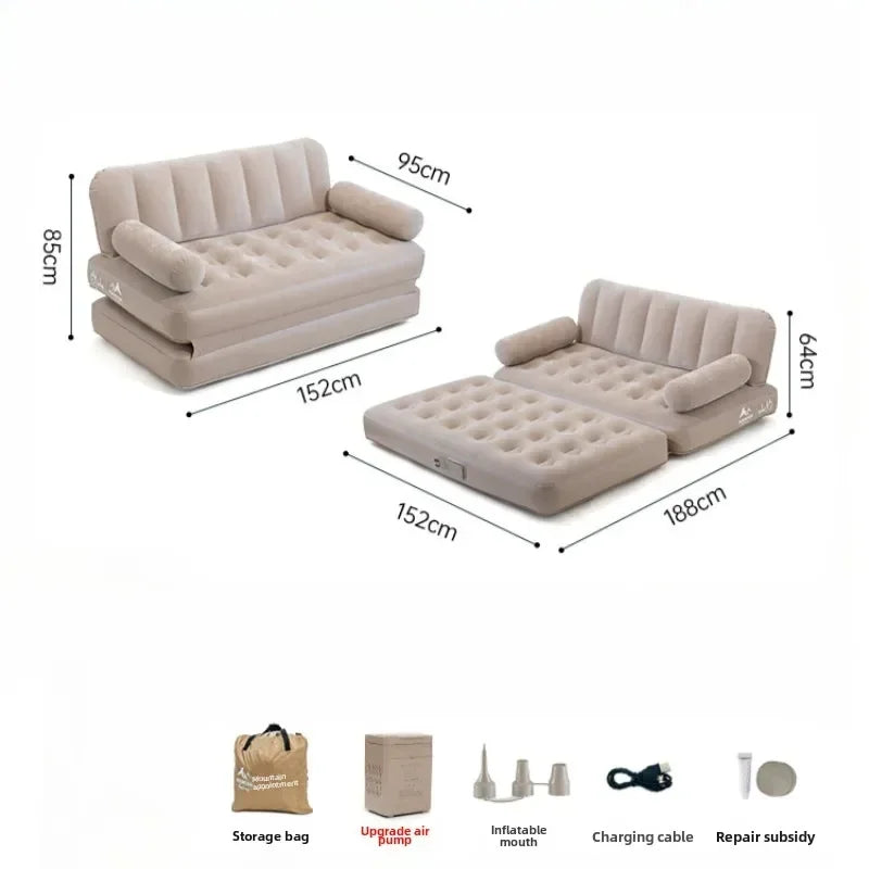 Automatic Inflatable Camping Sofa – Folding Portable Air Couch