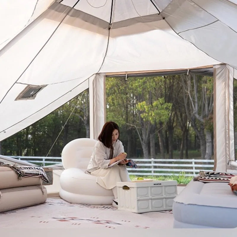 Oxford Cloth Inflatable Tent – Automatic Waterproof & Sunproof Camping Shelter