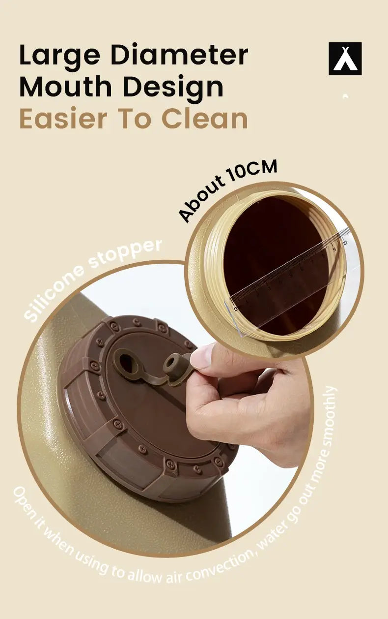 Mobi Garden MU-ZE Water Container – Portable Food-Grade Camping Bucket with Faucet