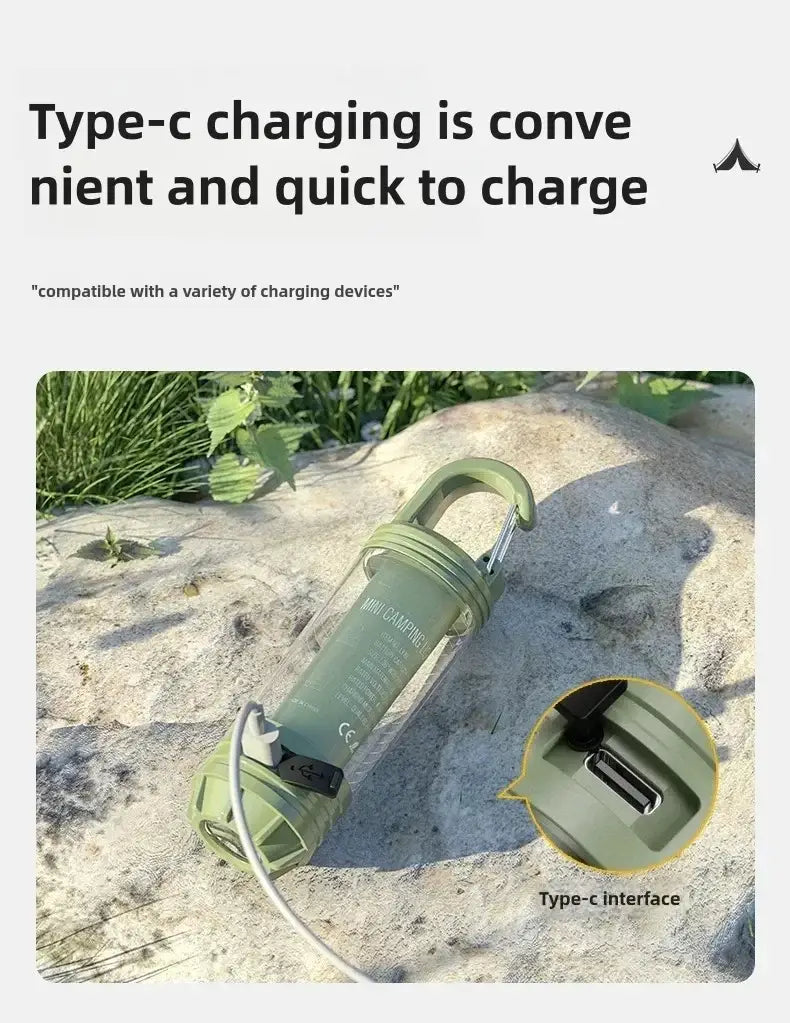 Rechargeable LED Camping Light – Portable Waterproof Lantern