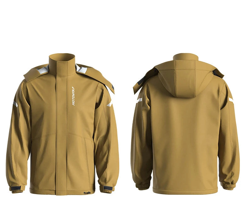 Motorcycle Raincoat Suit – Waterproof Jacket & Trousers for Camping Hiking & Cycling