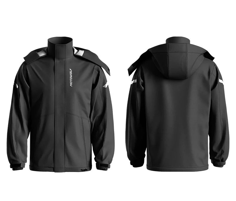 Motorcycle Raincoat Suit – Waterproof Jacket & Trousers for Camping Hiking & Cycling
