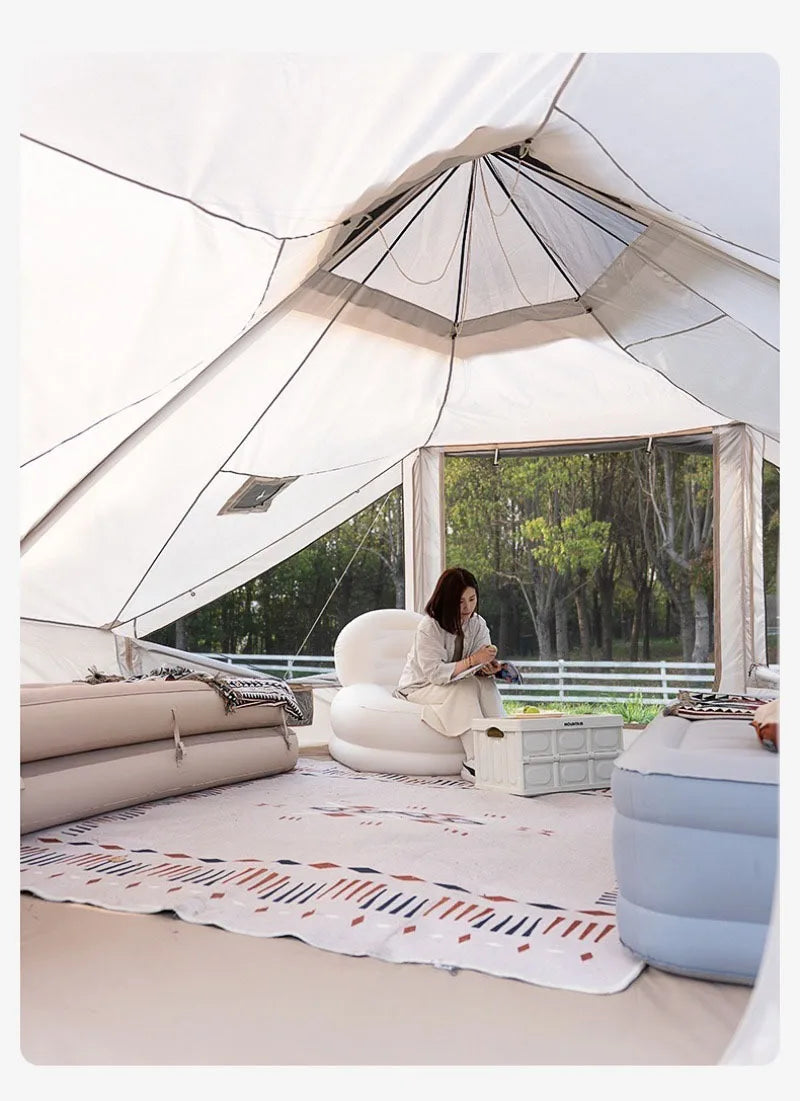 Oxford Cloth Inflatable Tent – Automatic Waterproof & Sunproof Camping Shelter