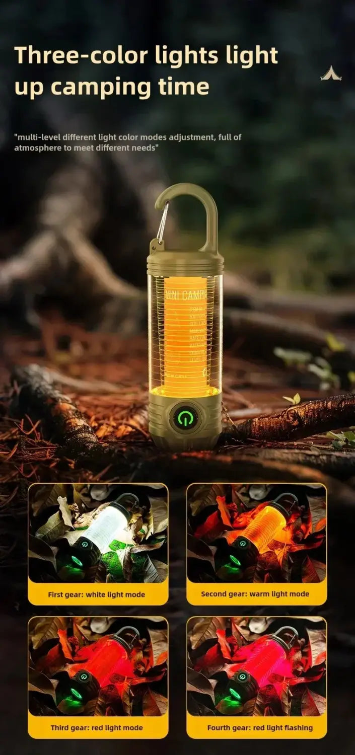 Rechargeable LED Camping Light – Portable Waterproof Lantern