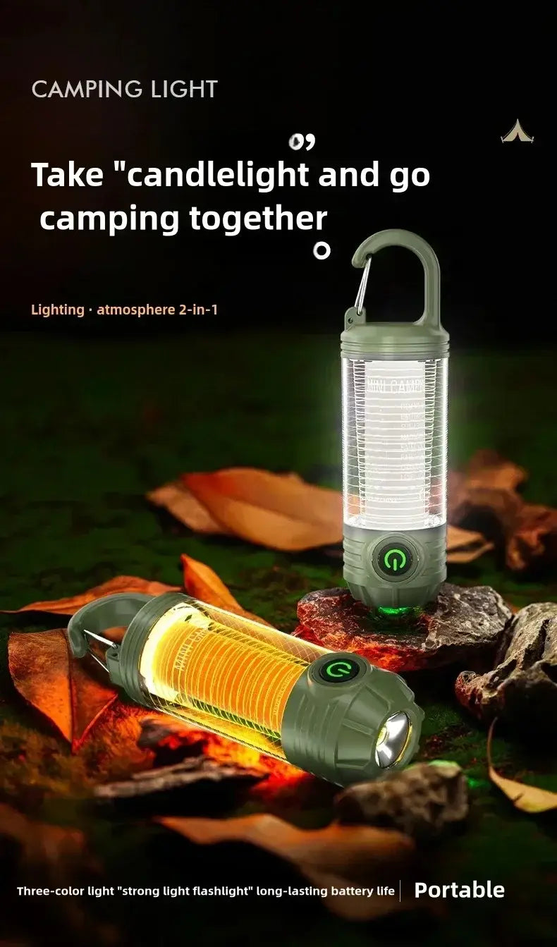 Rechargeable LED Camping Light – Portable Waterproof Lantern