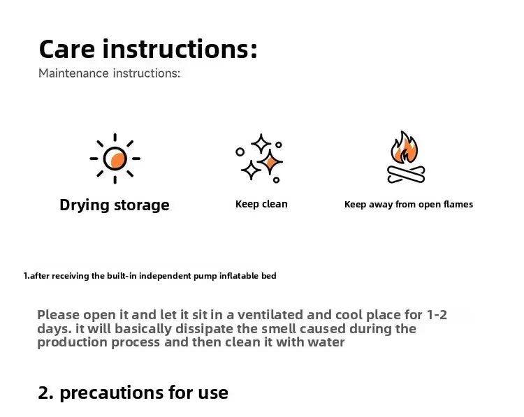 Dotwise Inflatable Camping Mattress – 40cm Thick Bed with Built-In Pump