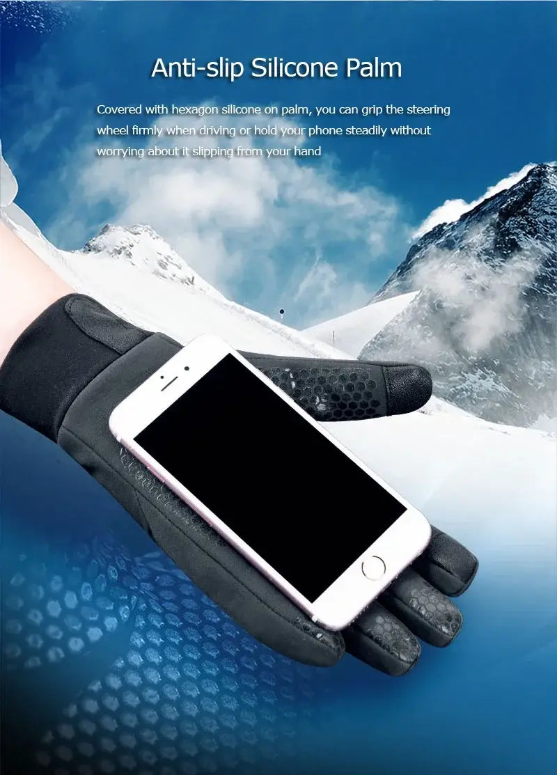 Naturehike NH19S005-T Winter Gloves – Insulated Fleece Touchscreen Anti-Slip