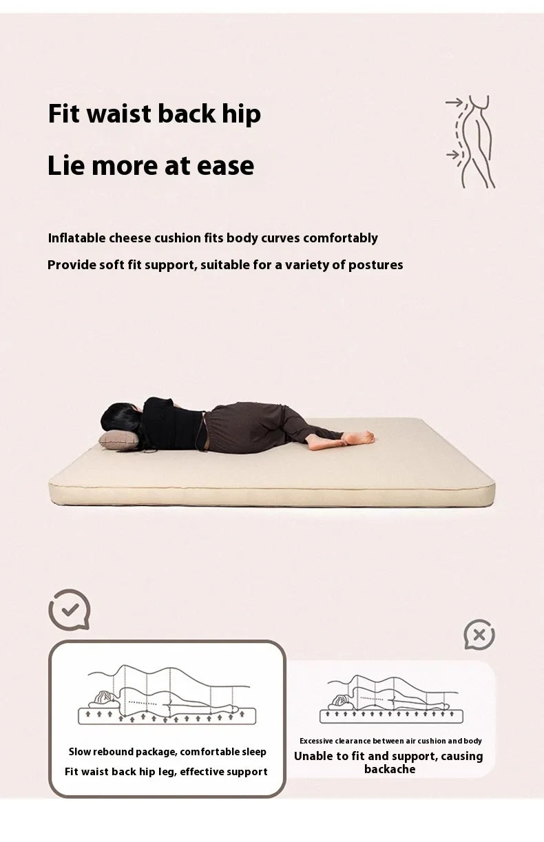 LohasCamping Double Self-Inflating Mattress – 10 cm Compact Folding Sleeping Bed