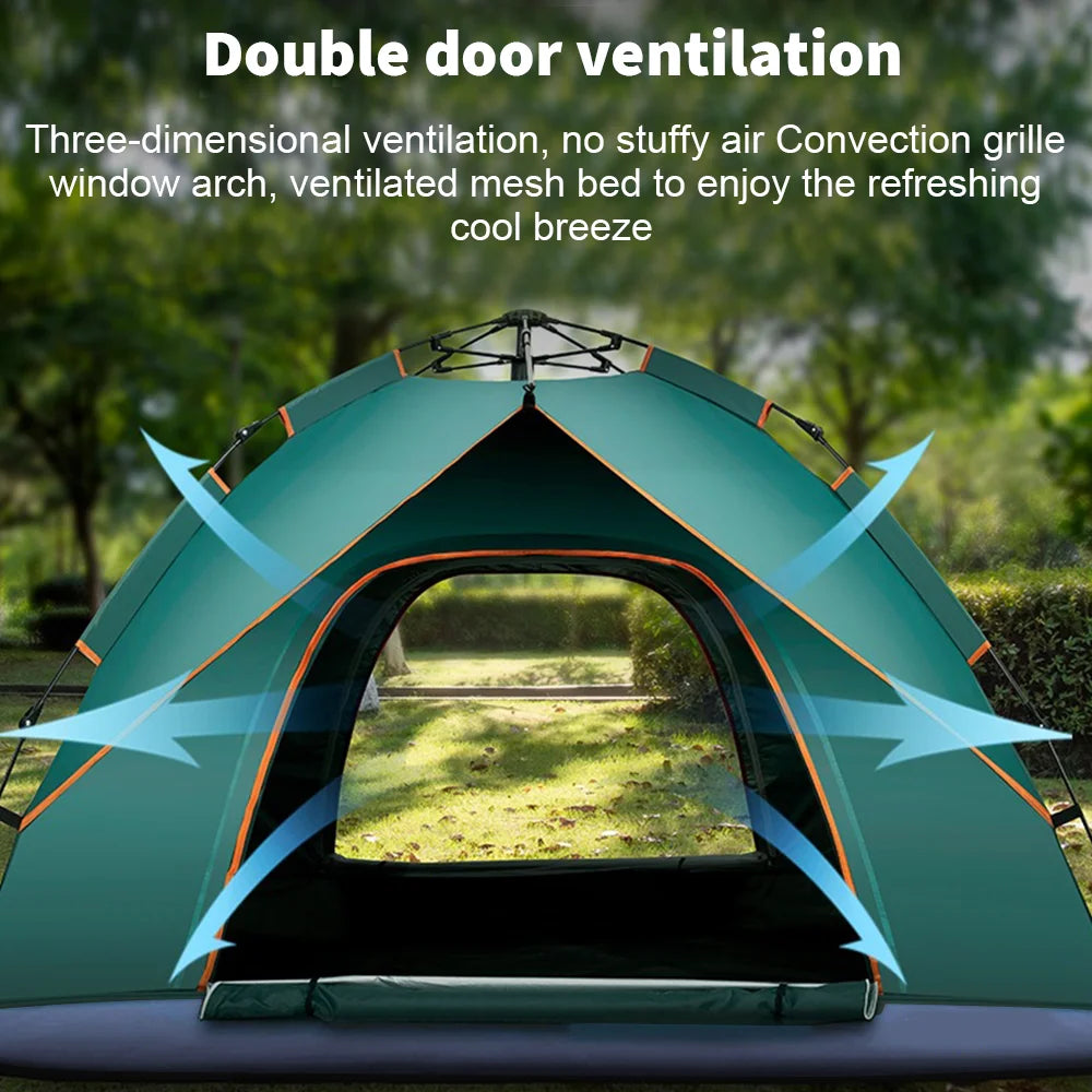 Automatic Camping Tent – Waterproof Folding Shelter for 3–4 People