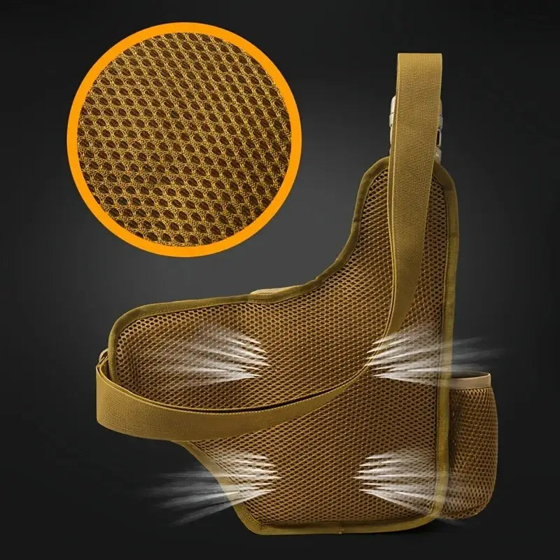 Tactical Chest & Waist Pouch – Crossbody Molle Fanny Pack for Outdoor Sports