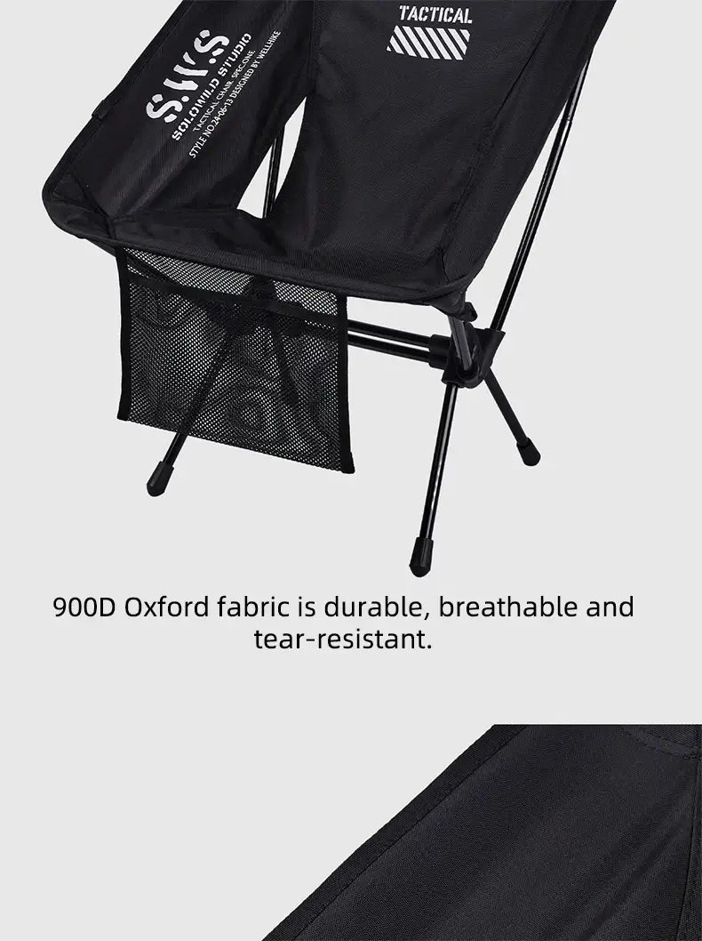 WellHike Folding Moon Chair – Lightweight Square Frame Beach & Picnic Chair