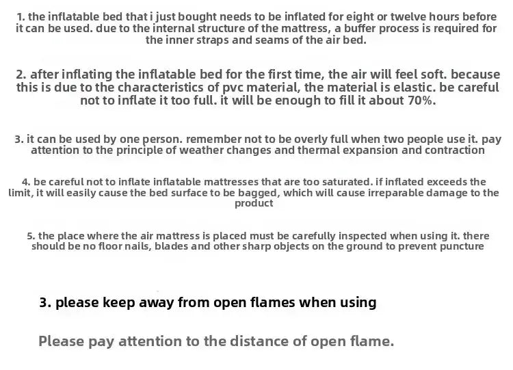 Dotwise Inflatable Camping Mattress – 40cm Thick Bed with Built-In Pump