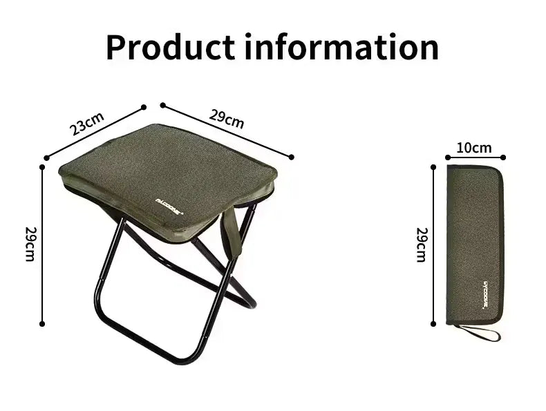 Pacoone Golden Folding Chair – Aluminium Alloy Camping Seat with Carry Bag