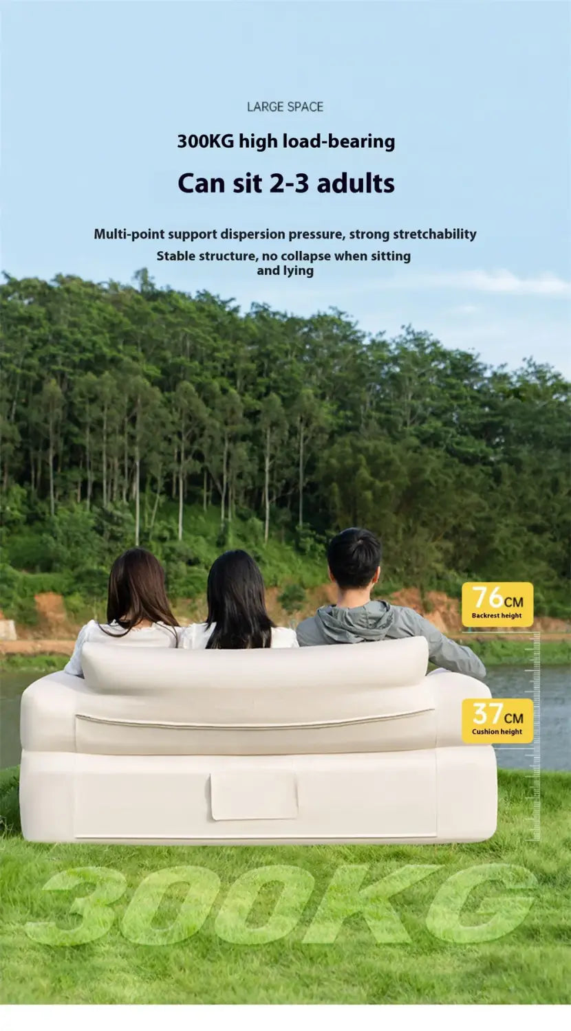 LohasCamping Inflatable Air Sofa – Portable Waterproof Lazy Chair for Outdoor & Home
