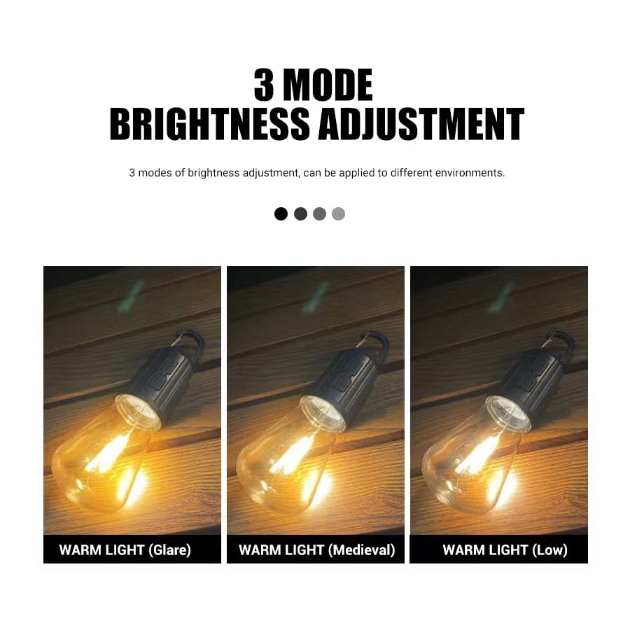 LED Camping Light – Type-C Rechargeable Waterproof Lamp (400 mAh 100 lm)