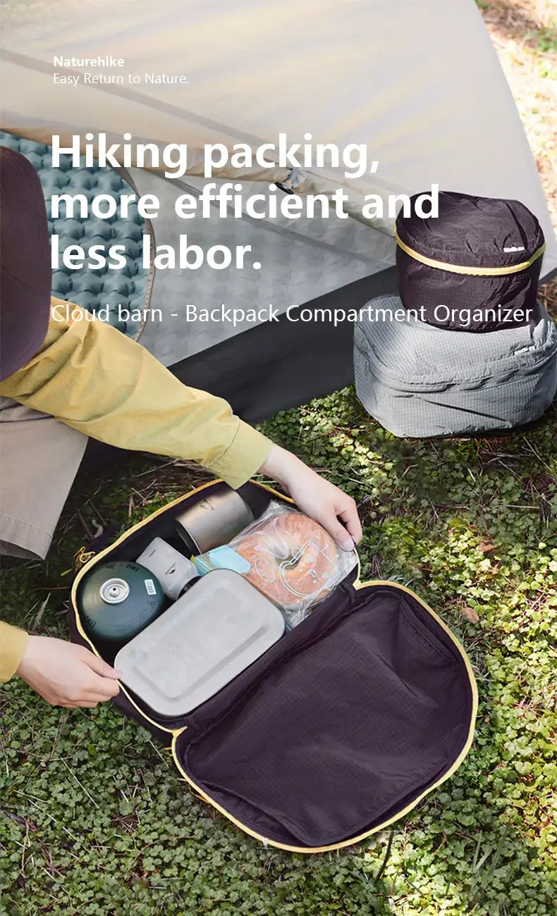 Naturehike Ultralight Camping Organizer Backpack – Splash-Proof & Washable