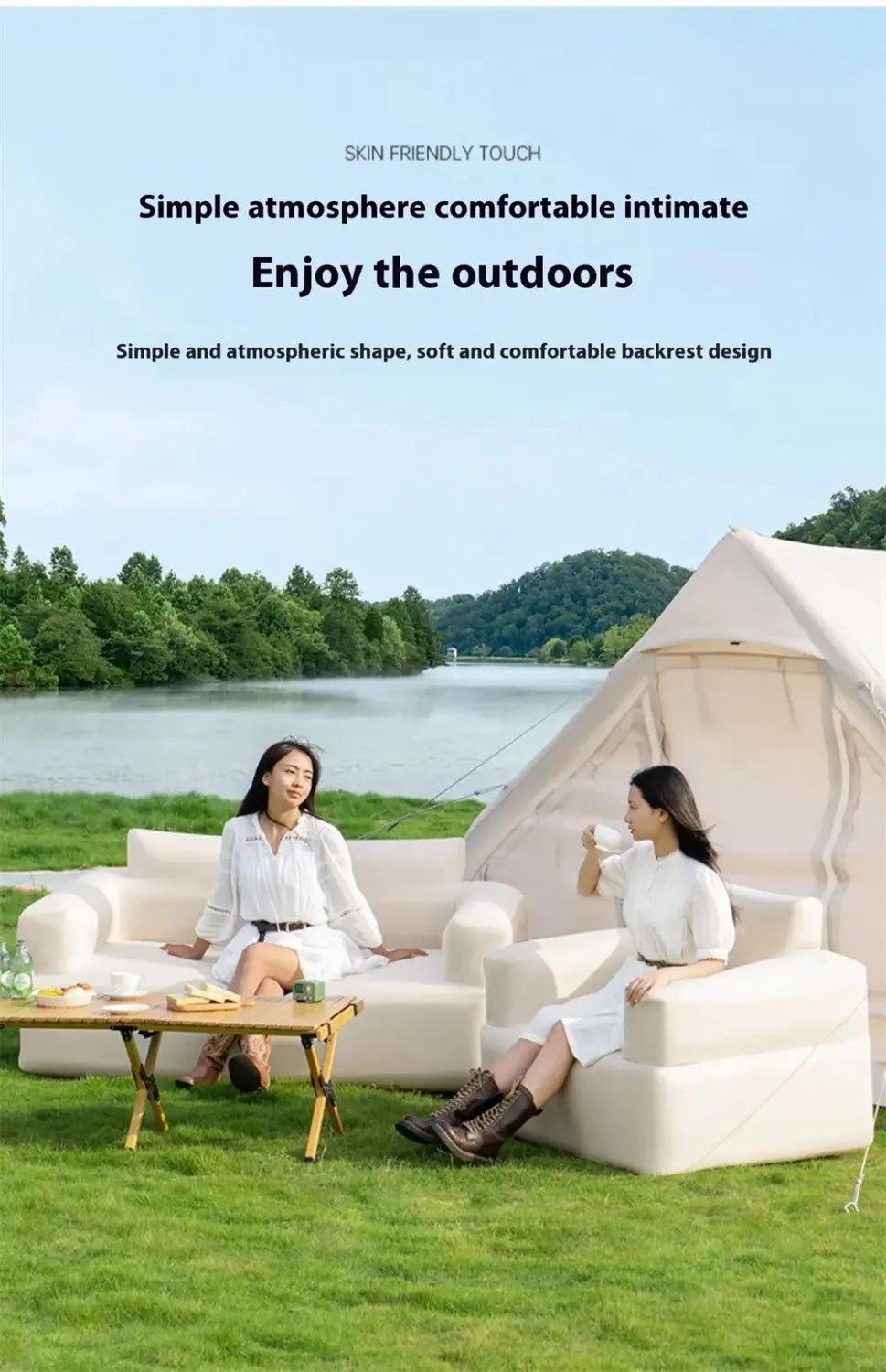 LohasCamping Inflatable Air Sofa – Portable Waterproof Lazy Chair for Outdoor & Home