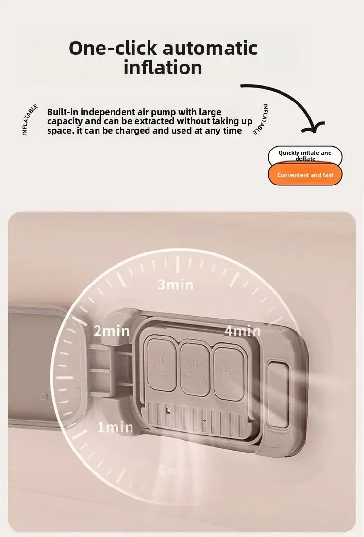 Dotwise Inflatable Camping Mattress – 40cm Thick Bed with Built-In Pump