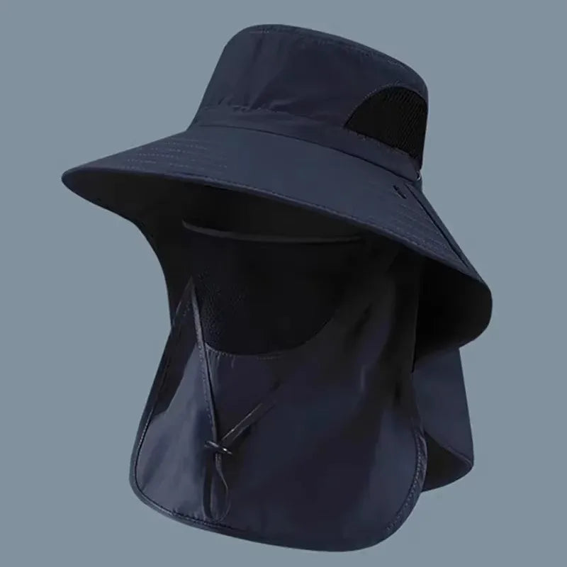Outdoor UV Protection Hat – Waterproof Sunshade Cap with Neck Flap