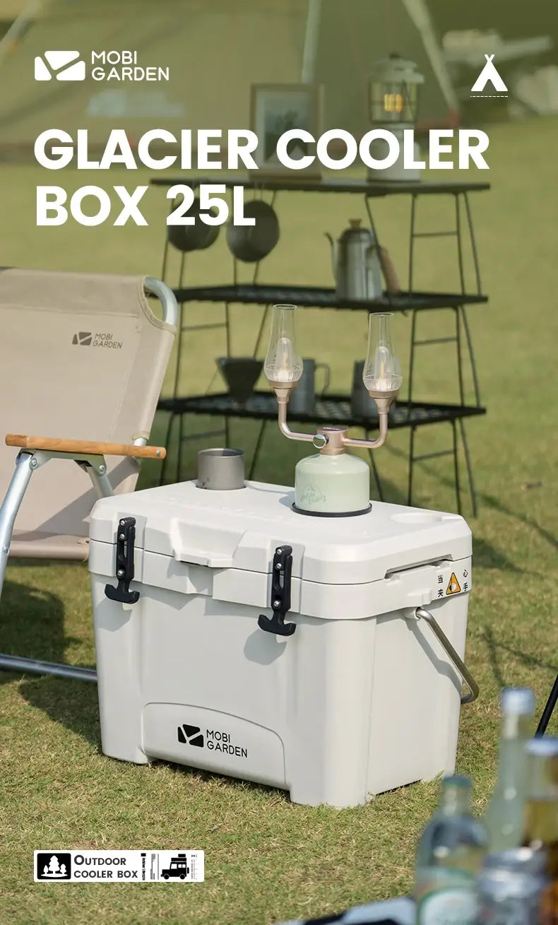 Mobi Garden 25 L Camping Ice Box – Portable Cooler for Food & Drinks