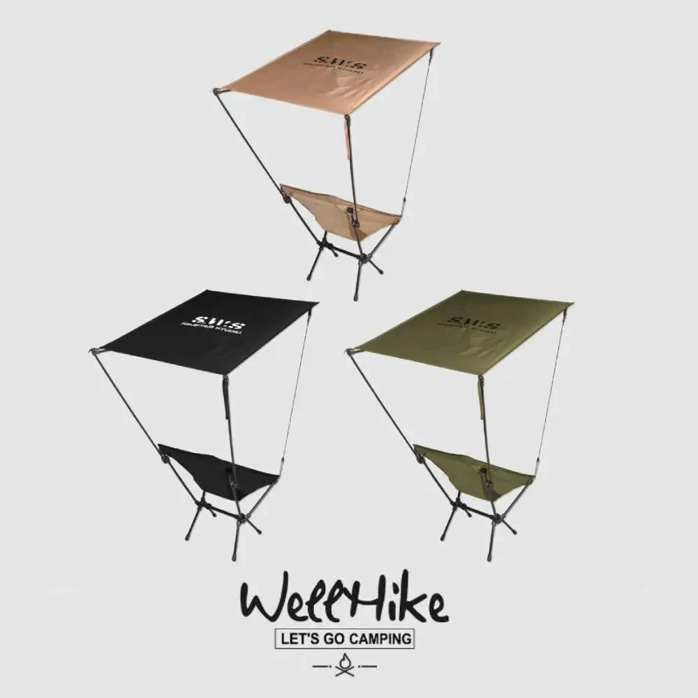 WellHike Folding Moon Chair – Lightweight Square Frame Beach & Picnic Chair