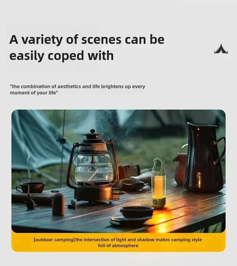 Rechargeable LED Camping Light – Portable Waterproof Lantern