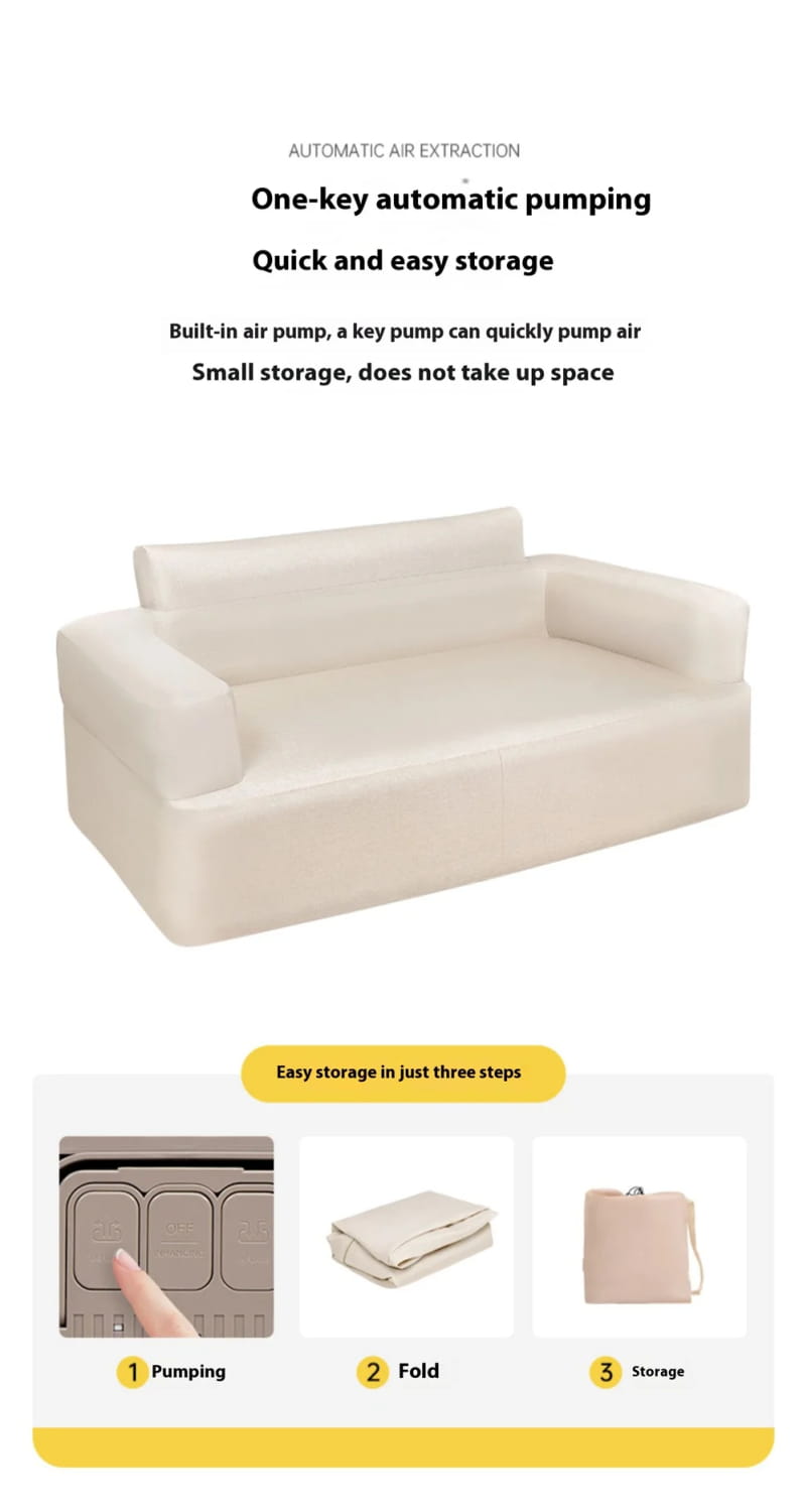 LohasCamping Inflatable Air Sofa – Portable Waterproof Lazy Chair for Outdoor & Home
