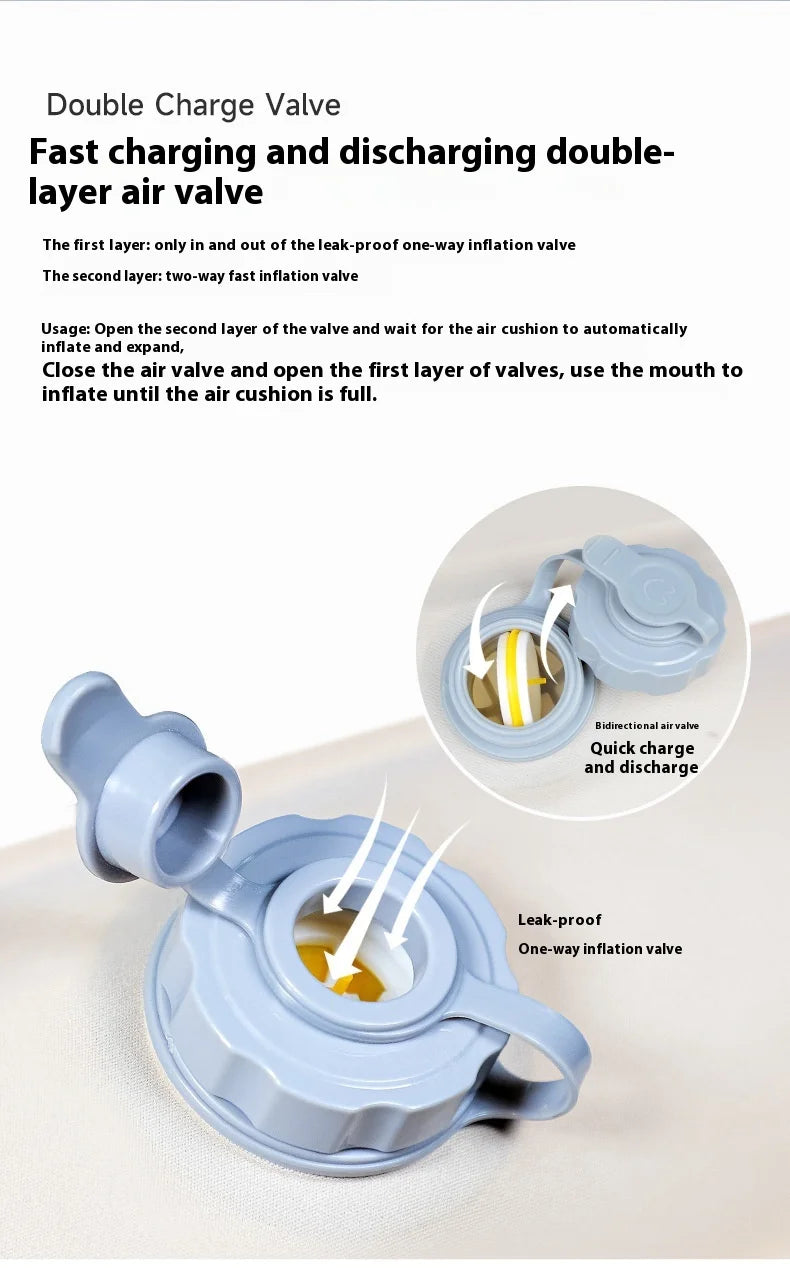 LohasCamping Double Self-Inflating Mattress – 10 cm Compact Folding Sleeping Bed