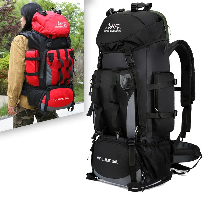 90 L Waterproof Hiking Backpack – Large-Capacity Trekking Bag for Camping & Travel