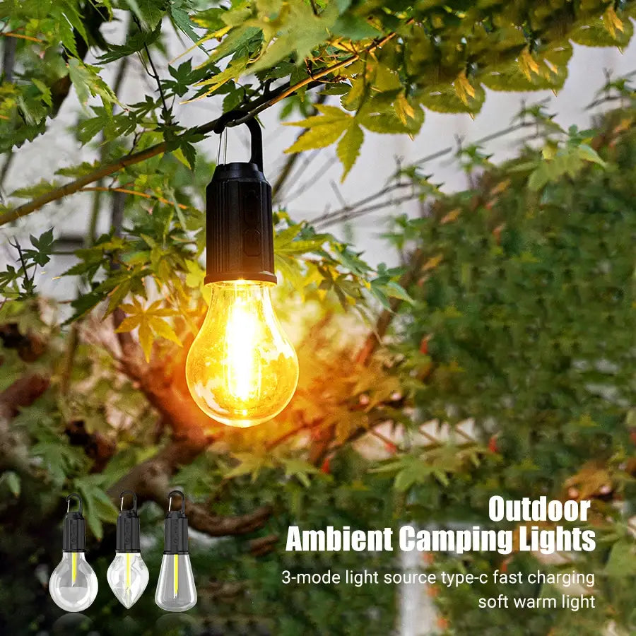 LED Camping Light – Type-C Rechargeable Waterproof Lamp (400 mAh 100 lm)