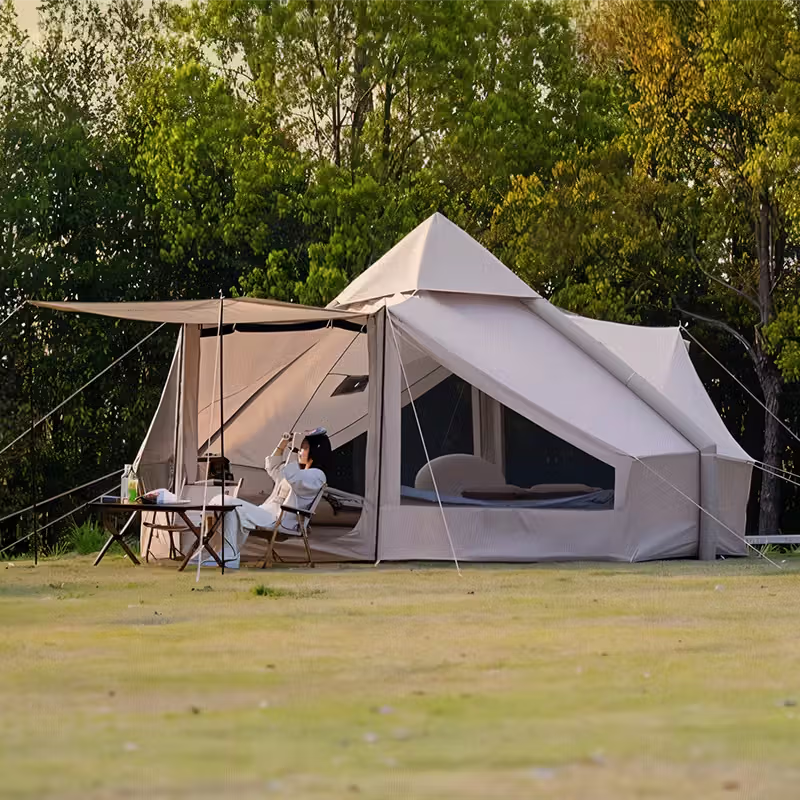 Oxford Cloth Inflatable Tent – Automatic Waterproof & Sunproof Camping Shelter