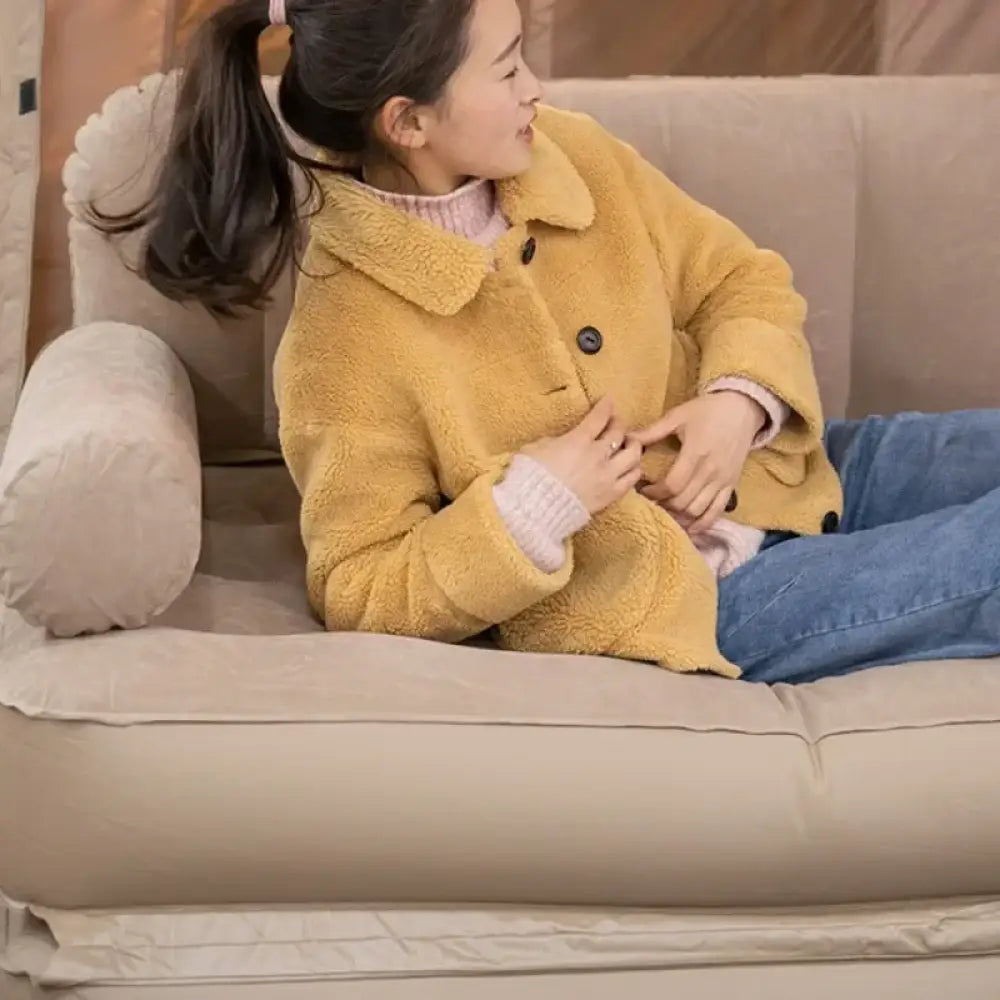 Automatic Inflatable Camping Sofa – Folding Portable Air Couch - Sofa - With Pump - Automatic Inflatable Camping Sofa –