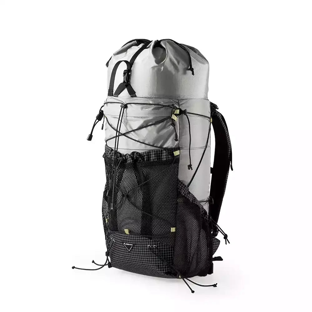 Bisinna Camping Backpack 25-35L – Ultralight Travel Hiking Bag for Men & Women - Grey - Bisinna Camping Backpack 25–35L