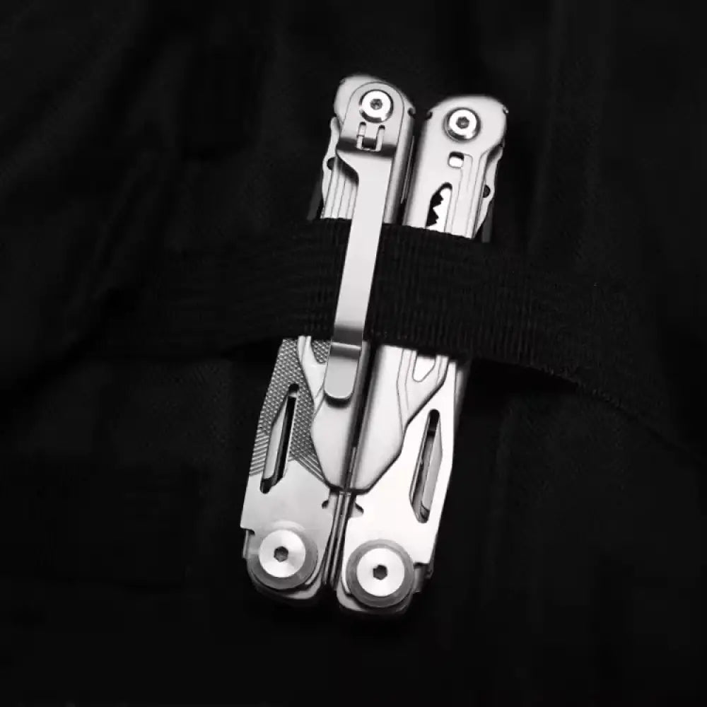 Compact Stainless-Steel 13-in-1 Folding Pliers Multi-Tool for Camping & EDC - Silver - Compact Stainless-Steel 13-in-1