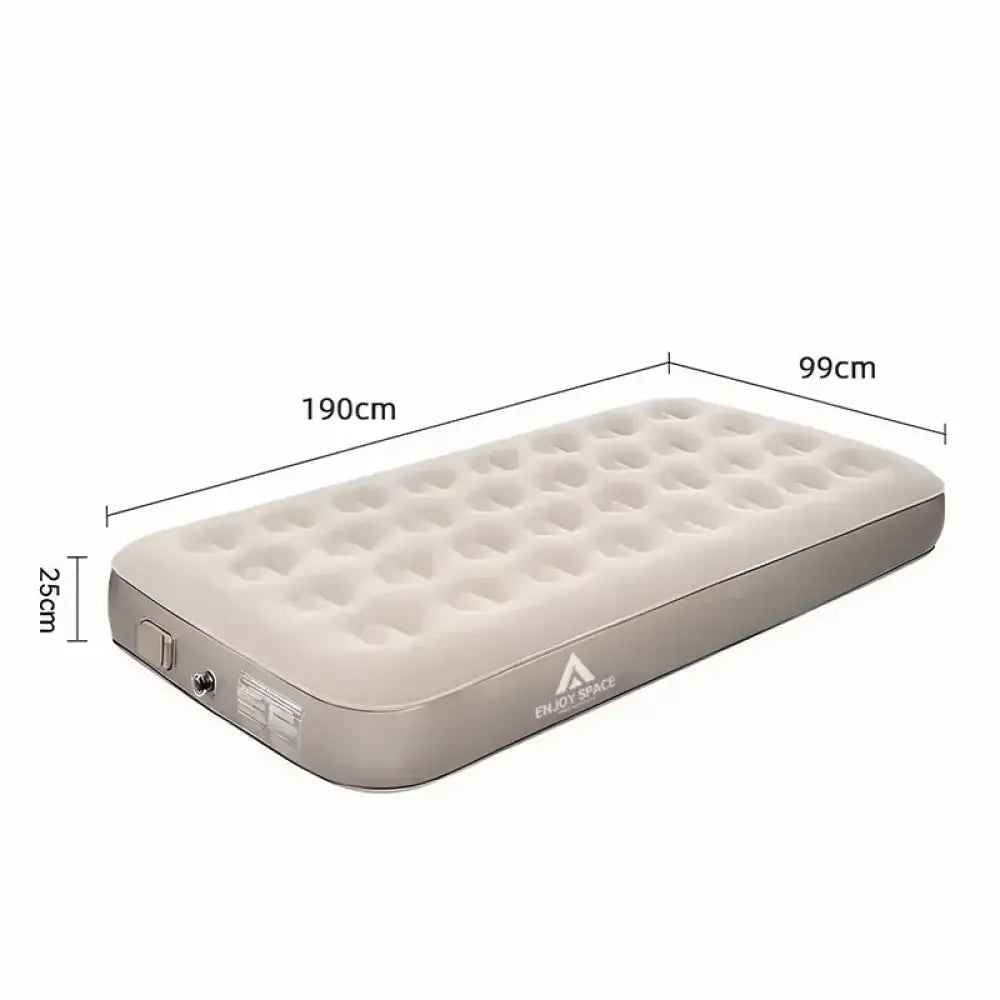 Dotwise Inflatable Camping Mattress – 40cm Thick Bed with Built-In Pump - Single – 190×99×25 cm (Standard Height)