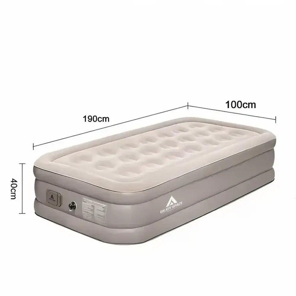 Dotwise Inflatable Camping Mattress – 40cm Thick Bed with Built-In Pump - Single – 190×100×40 cm (Extra Height)