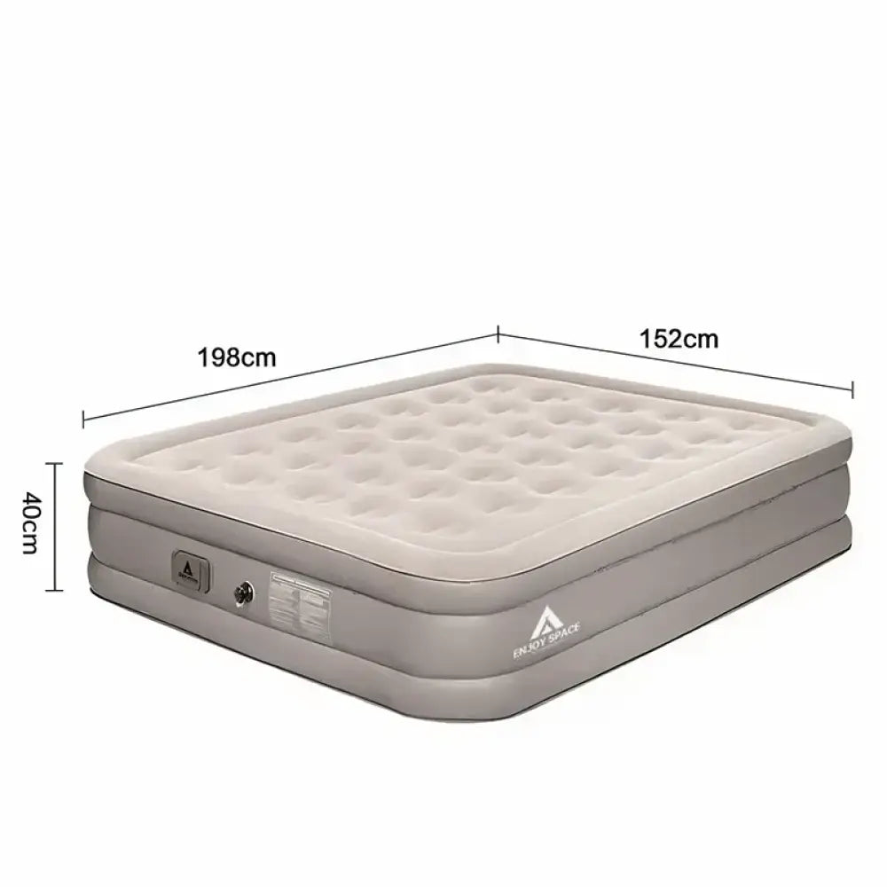 Dotwise Inflatable Camping Mattress – 40cm Thick Bed with Built-In Pump - Double – 198×152×40 cm (Extra Height)