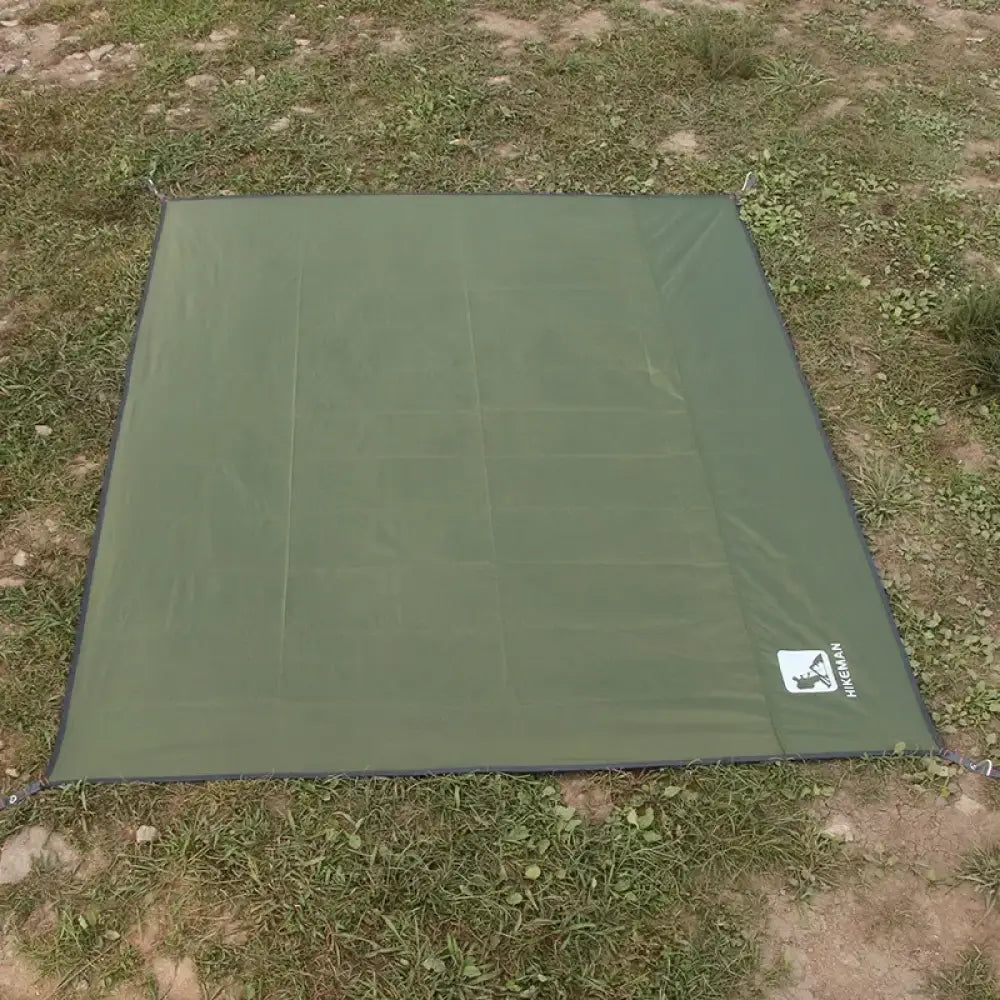 Hikeman Camping Mat – Waterproof 210D Oxford Ground Sheet for Tent or Picnic - Green / Large (3 person) - 180x210cm