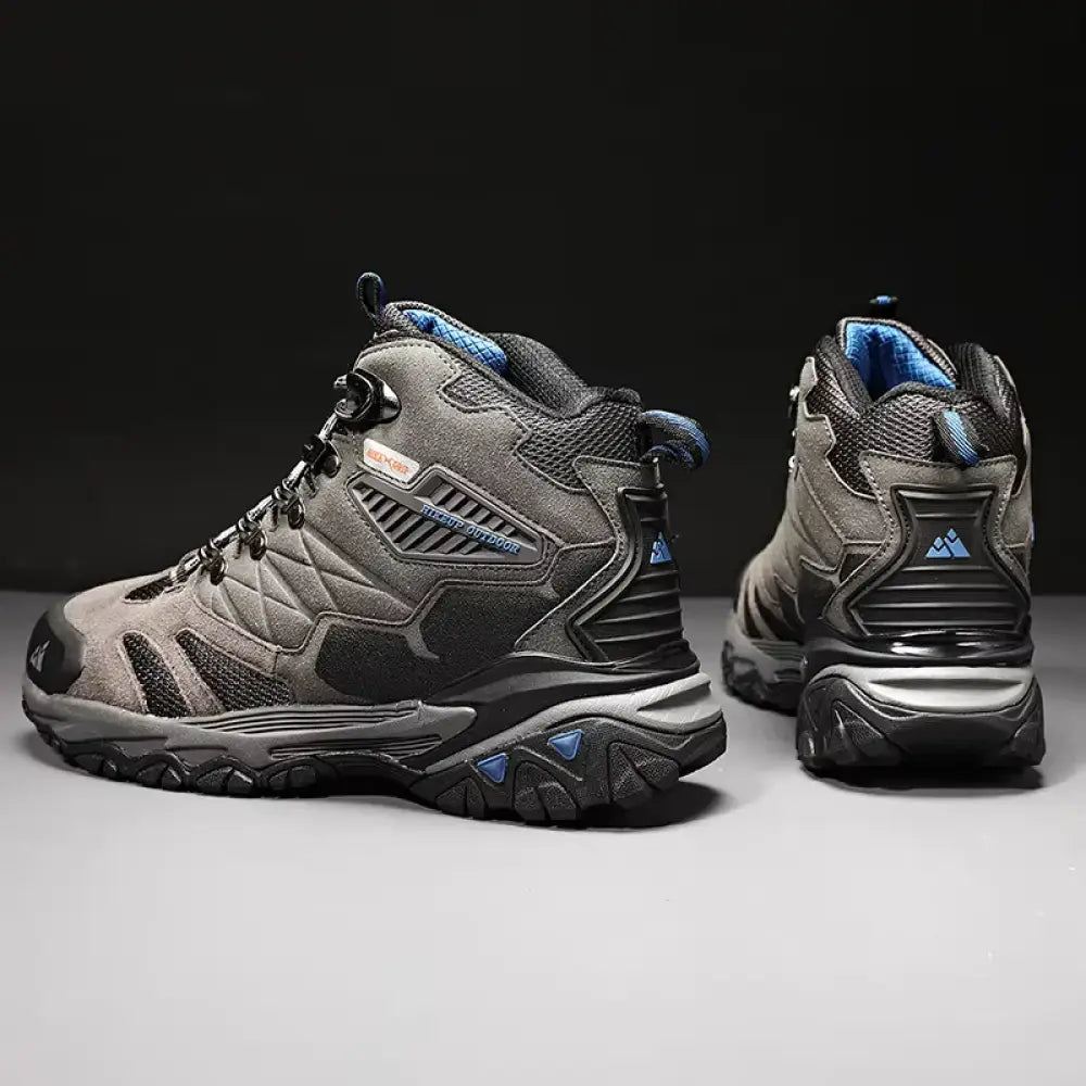 HikeUp Waterproof Winter Hiking Boots – Men’s Suede Tactical Trekking Shoes - HikeUp Waterproof Winter Hiking Boots –