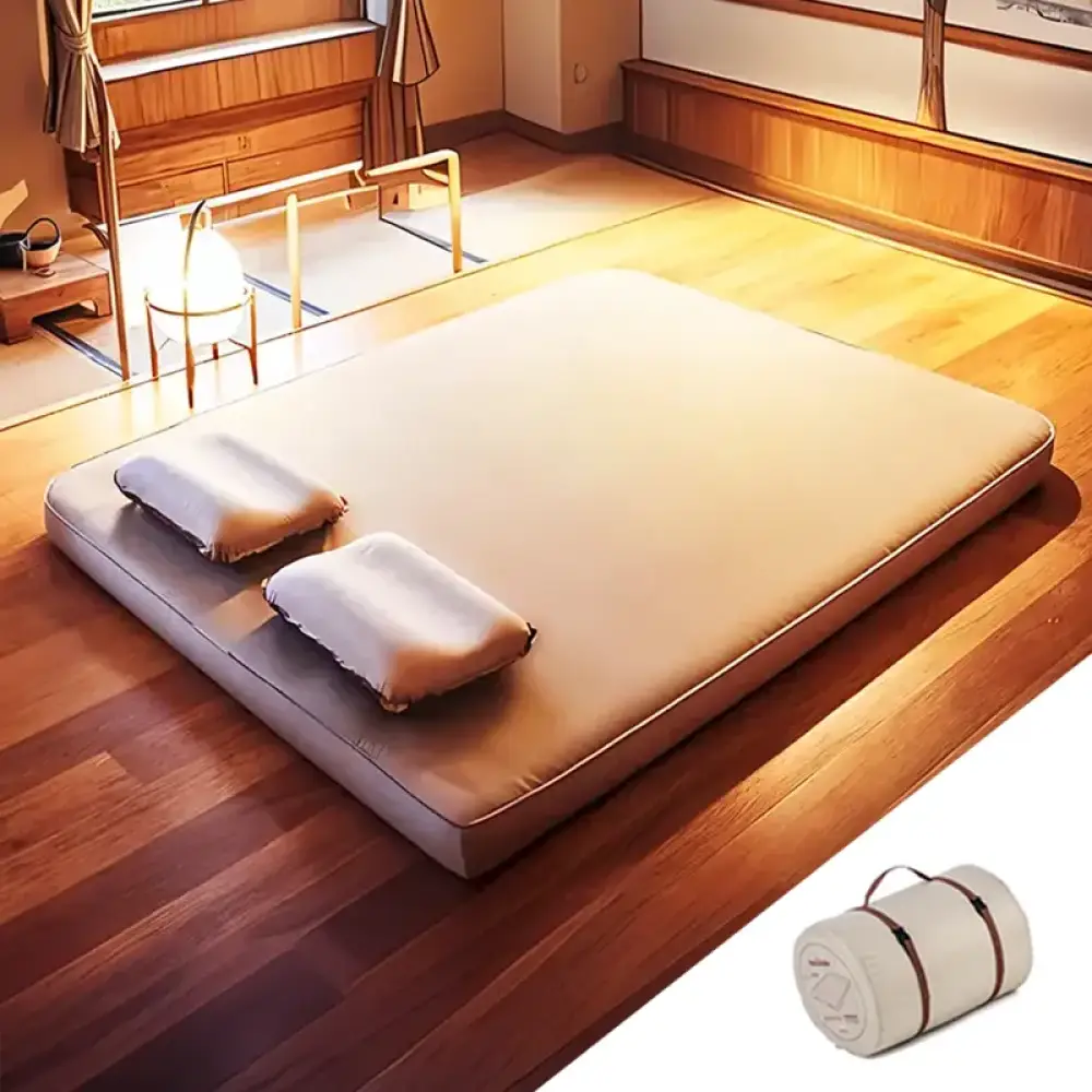 LohasCamping Double Self-Inflating Mattress – 10 cm Compact Folding Sleeping Bed - Double Mat - LohasCamping Double