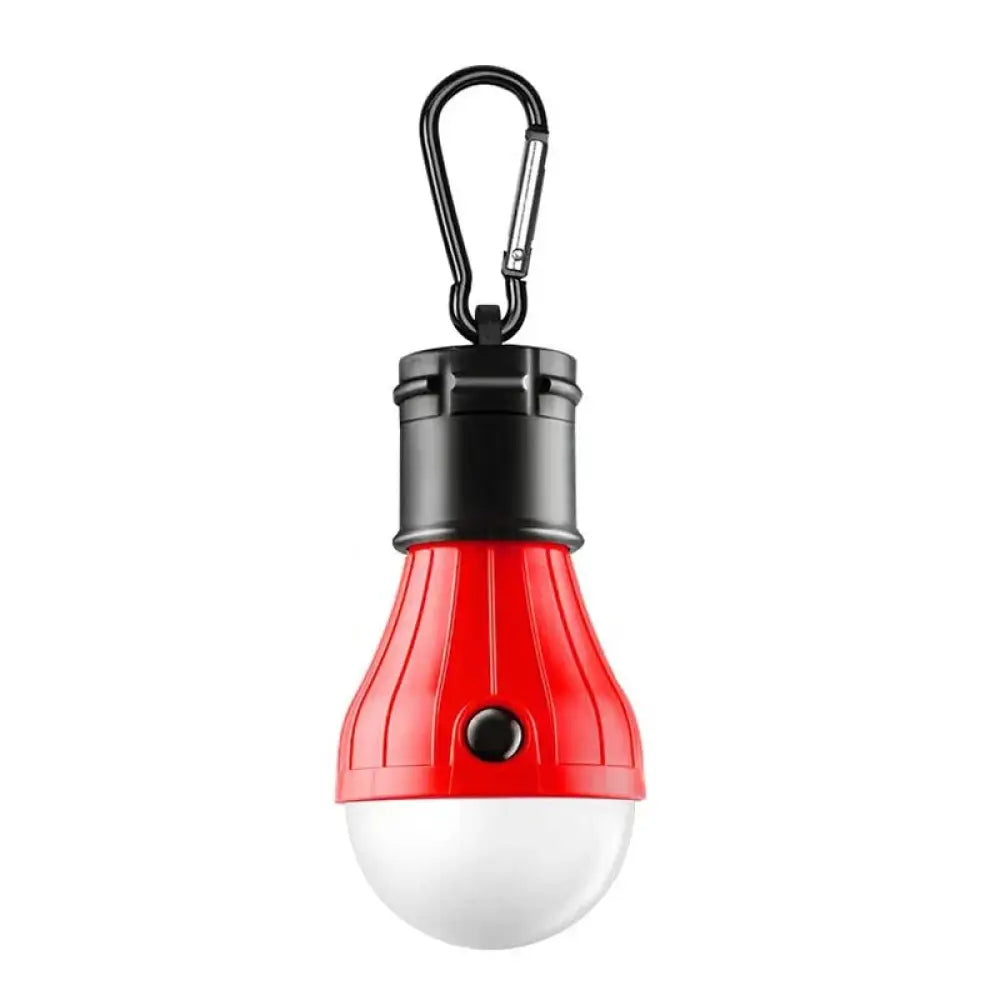 Mini LED Camping Lantern – Battery-Powered Waterproof Light for Tents - Red - Mini LED Camping Lantern –