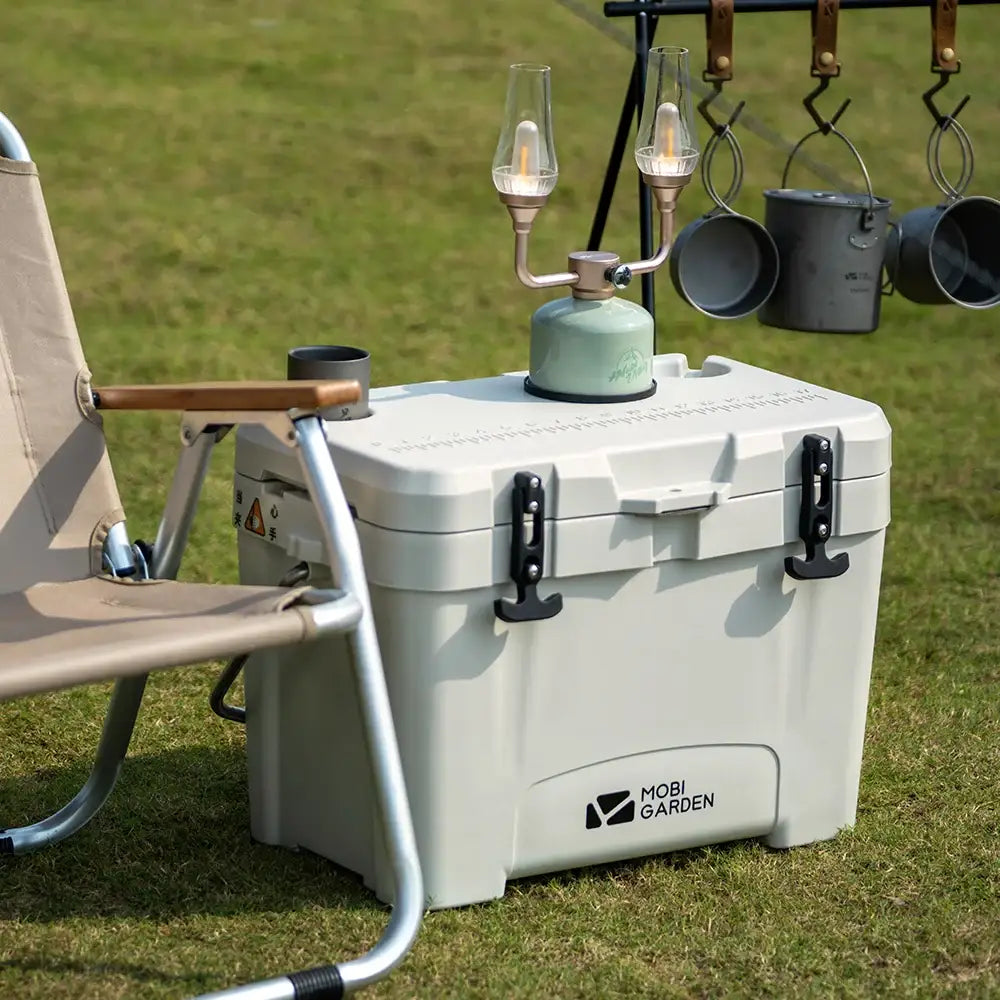 Mobi Garden 25 L Camping Ice Box – Portable Cooler for Food & Drinks - Mobi Garden 25 L Camping Ice Box – Portable